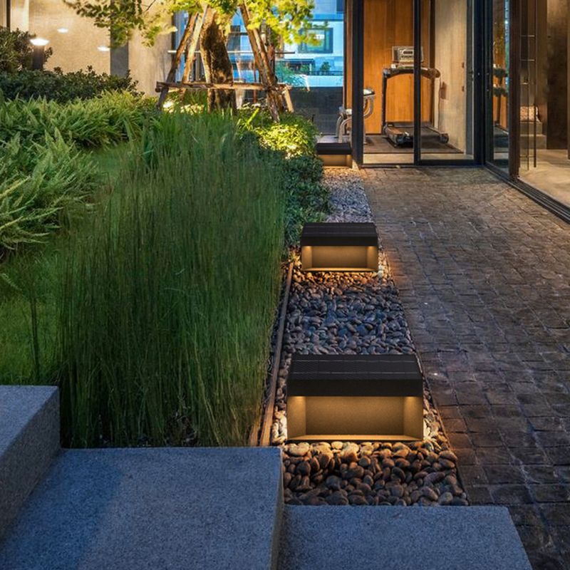 Ray Outdoor Post Lamps Modern Square Solar