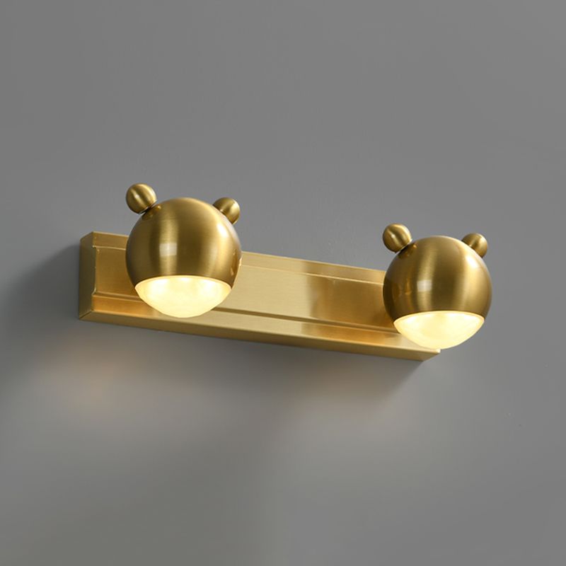 Arisha Modern Animal Globe Metal Vanity Wall Light Bedroom