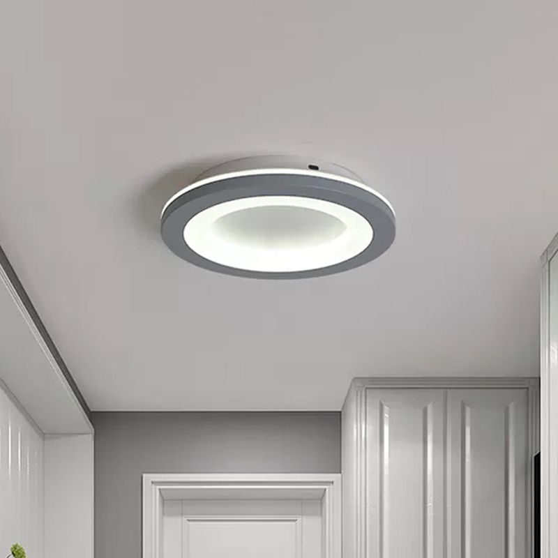 Arisha Modern Flower Metal Flush Mount Ceiling Light Gray