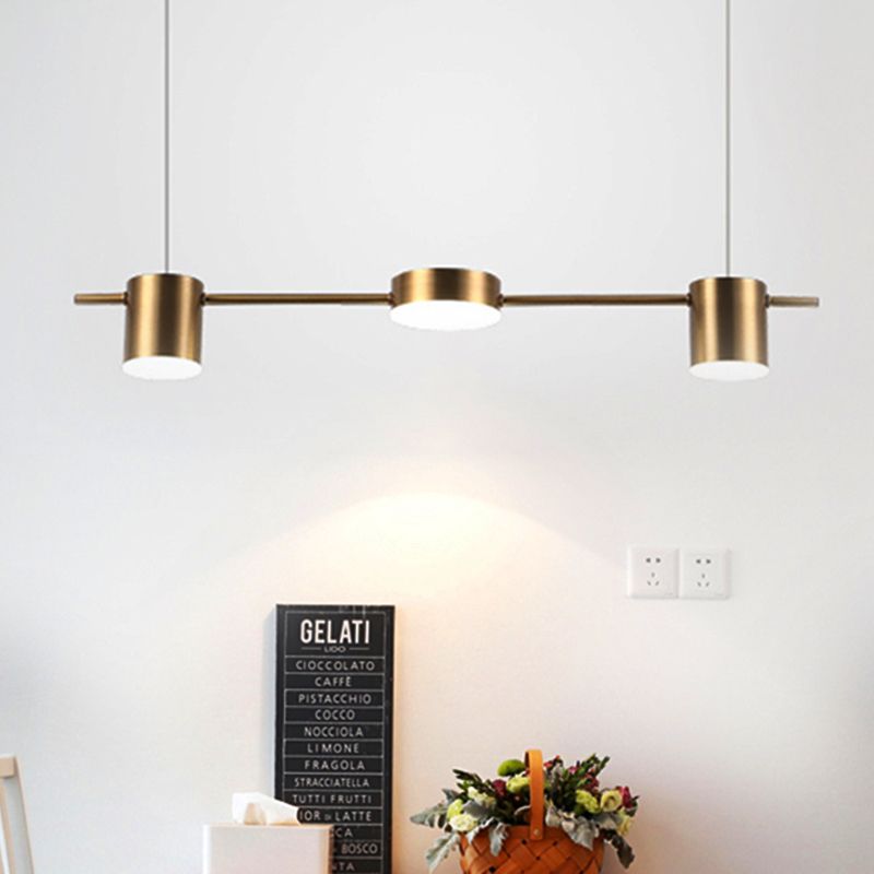 Arisha Metal Simple Linear Pendant Light 3/5Heads