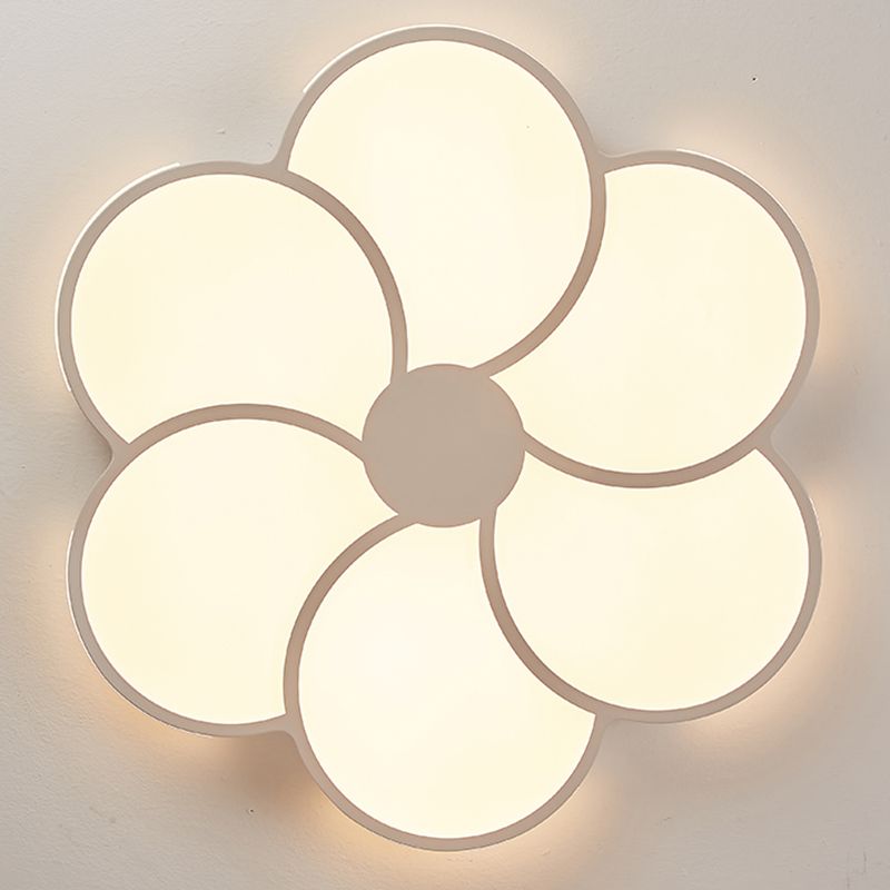 Arisha Modern Flower Metal Acrylic Flush Mount Ceiling Light