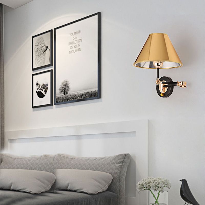 Arisha Cone Shaped Adjustable Wall Lamp Bedroom - Letslighting