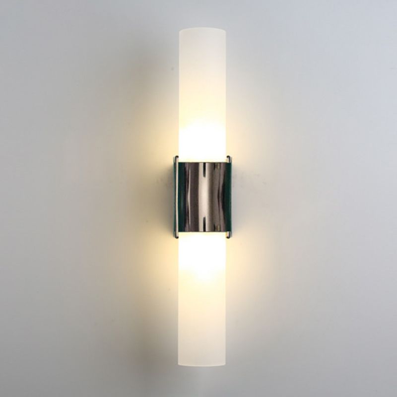 Arisha Modern Double Headed Metal Glass Vanity Wall Lamp