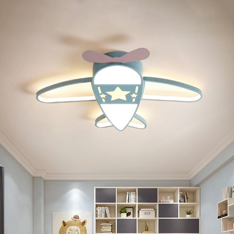 Valentina Modern Airplane Shaped Flush Mount Ceiling Light