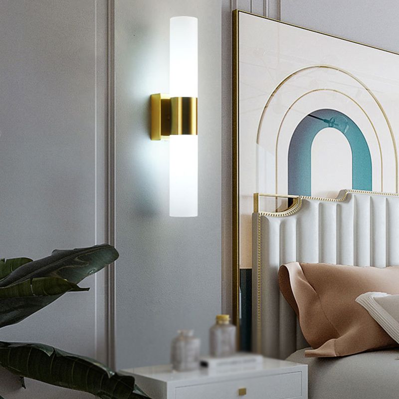 Arisha Modern Double Headed Metal Glass Vanity Wall Lamp