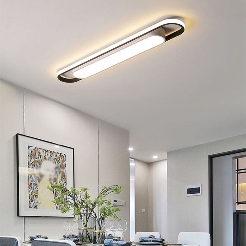 Arisha Modern Dou-Layer Flush Mount LED Ceiling Light