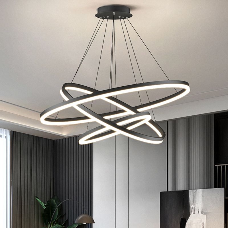 Arisha 3-Rings Modern Pendant Light