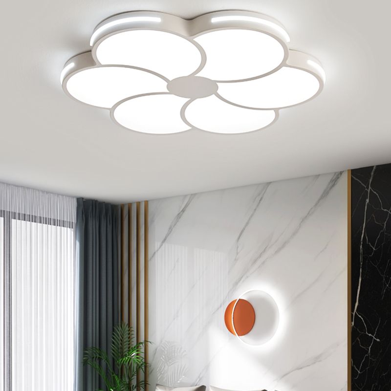 Arisha Modern Flower Metal Acrylic Flush Mount Ceiling Light