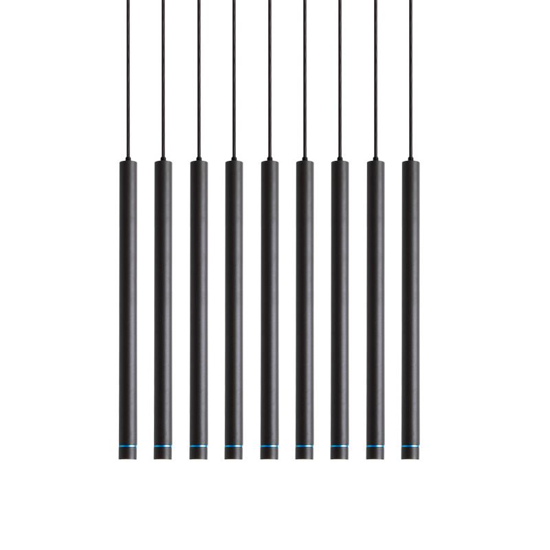 Arisha Linear Minimalist Cylinder Pendant Light, 12"/19.5"/23.5" - Letslighting