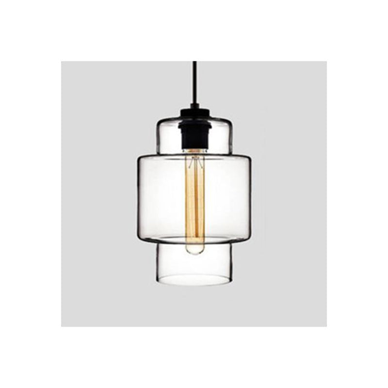 Arisha Modern Art Deco LED Cylindrical /Glass Pendant Light - Letslighting