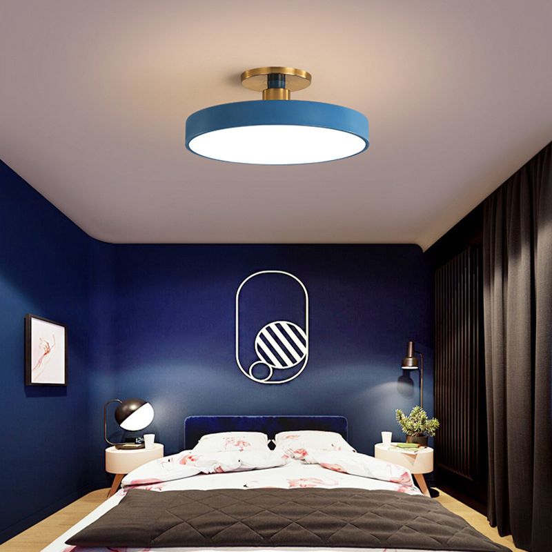 Aria Nordic Minimalist Round Flush Mount Ceiling Light