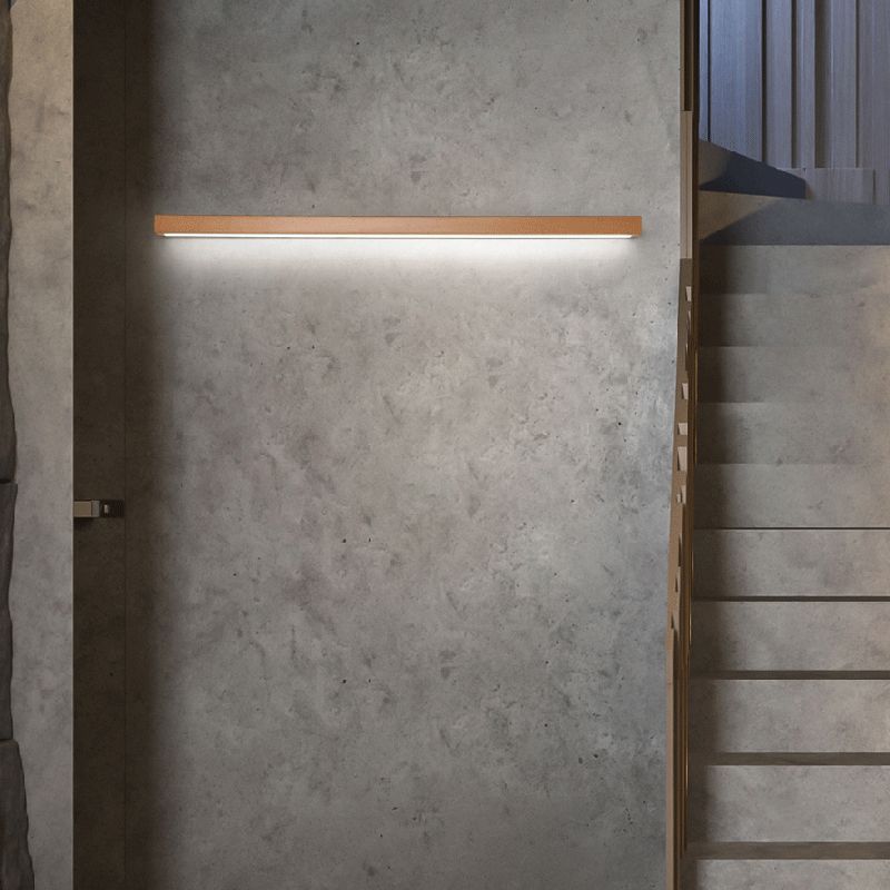 Ozawa Linear Mirror Wooden Front Vanity Wall Lamp Bedroom