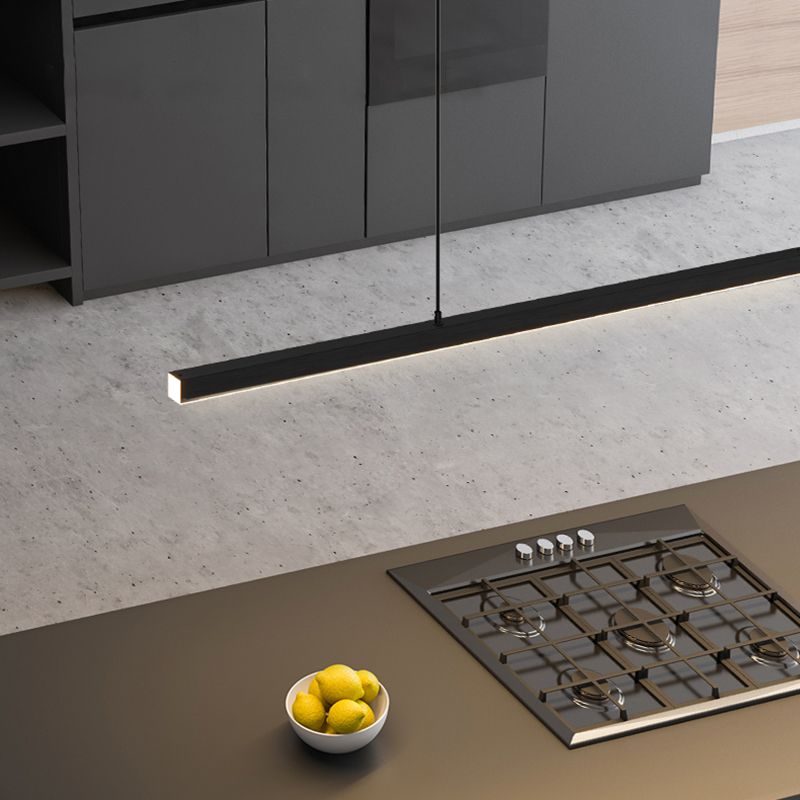 Edge Minimalist Metal Pendant Light Dining Room