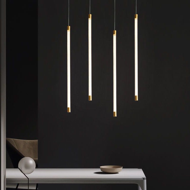 Arisha Pendant Light Linear Modern Minimalist Acrylic Living Room