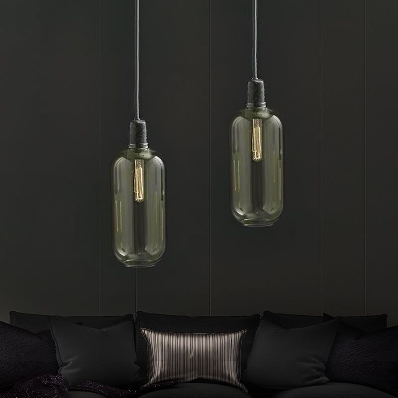Valentina Designer Cylinder Pendant Light, Marble & Glass, 4.3"/6.7" - Letslighting