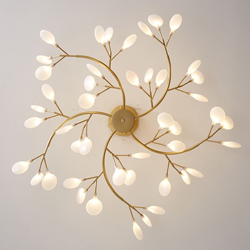 Olivia Unique Branch Firefly Art Deco Chandelier Living Room - Letslighting