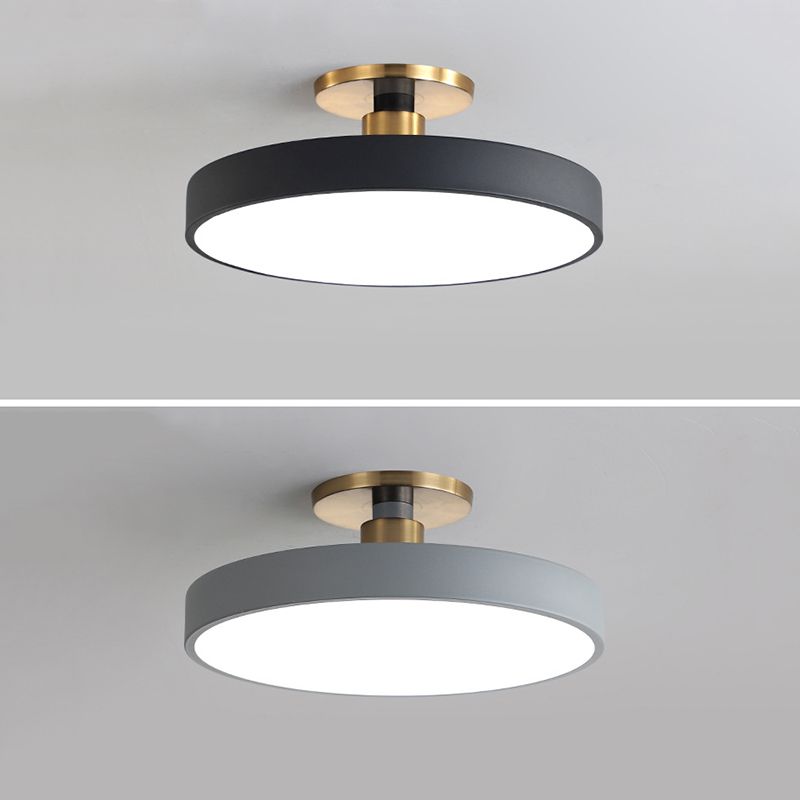 Aria Nordic Minimalist Round Flush Mount Ceiling Light