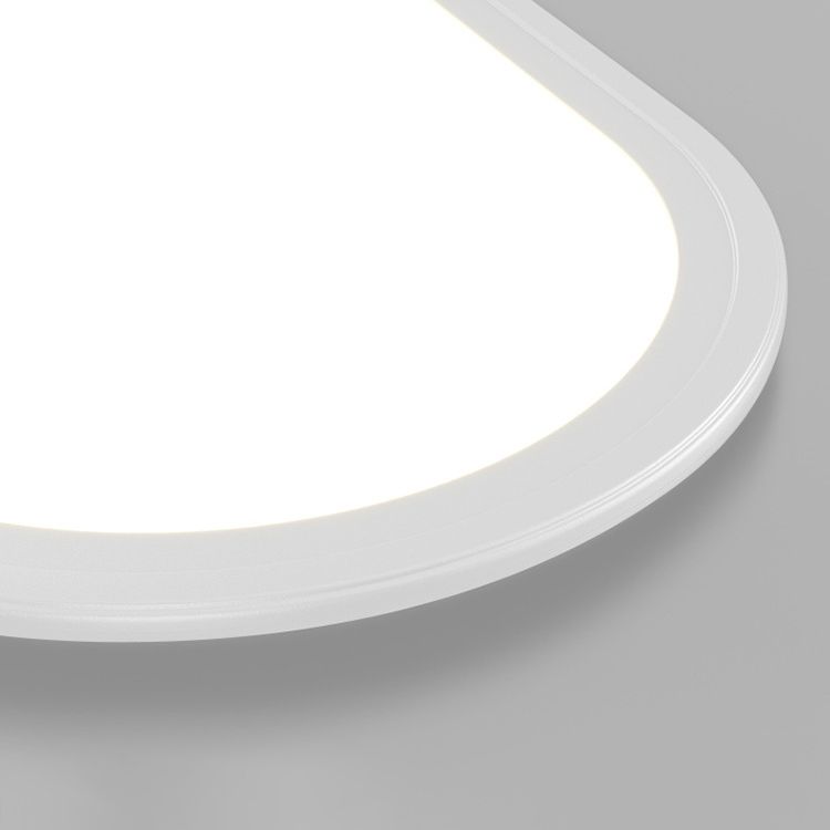Arisha Flush Mount Ceiling Light Oval Minimalist Acrylic Dining Room - Letslighting