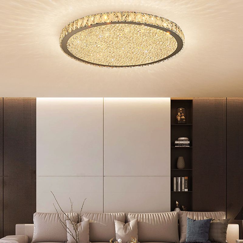Kristy Round Flush Mount Ceiling Light Living Room - Letslighting