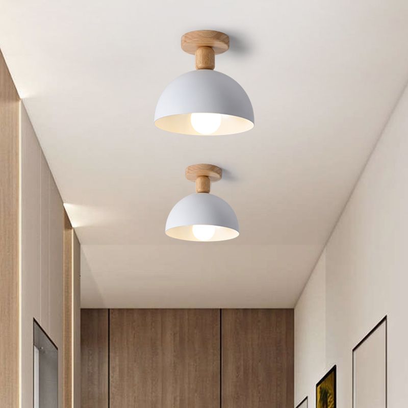 Muto Modern LED Ceiling Light Fixtures Wood/Metal Living Room