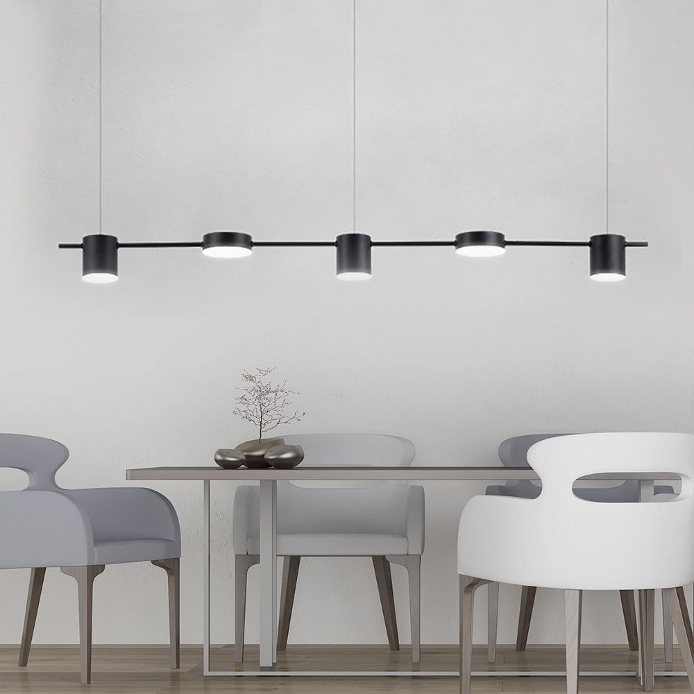 Arisha Metal Simple Linear Pendant Light 3/5Heads