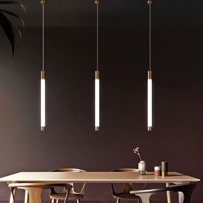 Arisha Pendant Light Linear Modern Minimalist Acrylic Living Room