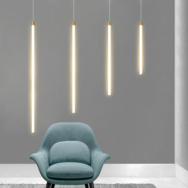 Arisha Pendant Light Linear Modern Minimalist Acrylic Living Room