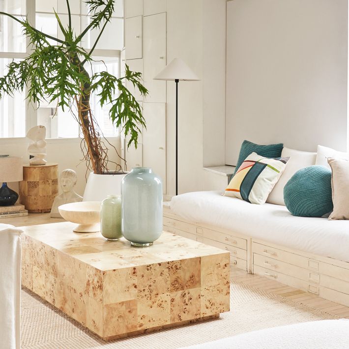 Vector Metal Linen Shade Floor Lamp