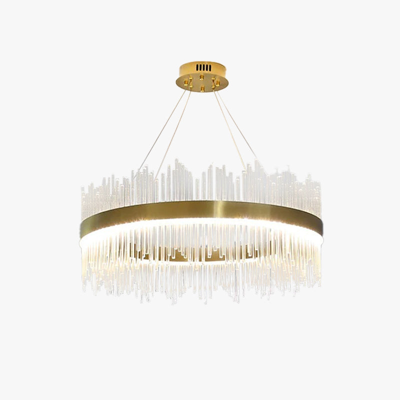 Kristy Modern Round Rectangular Chain Chandelier - Letslighting