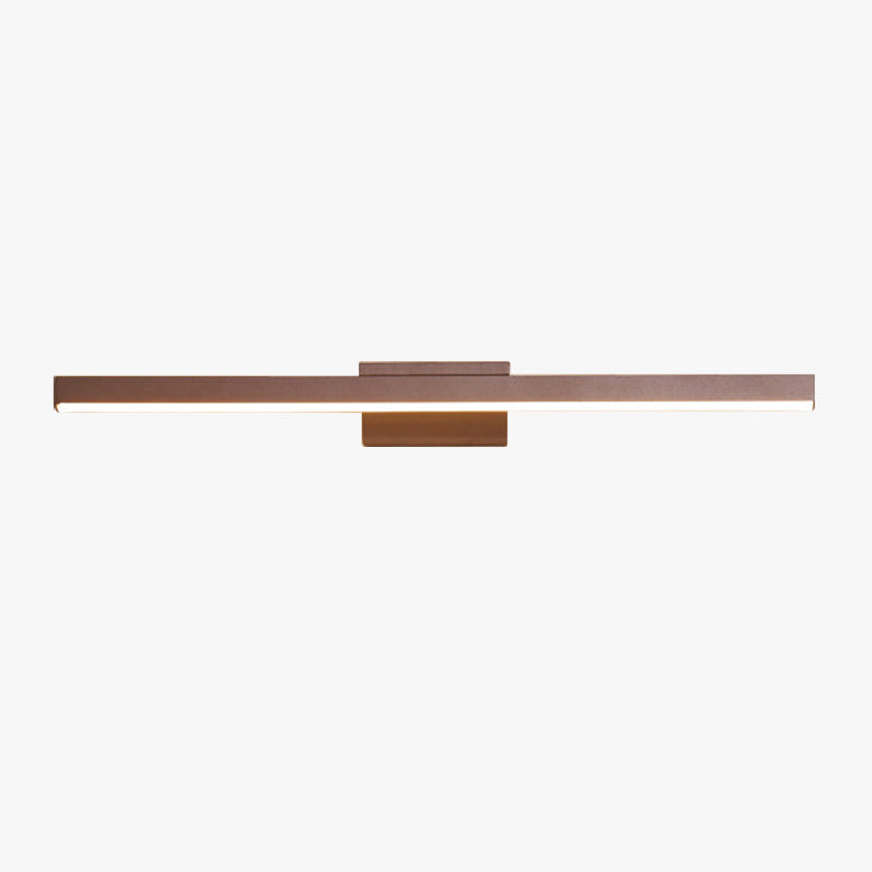 Arisha Modern Linear Wall Lamp Mirror Front, Coffee - Letslighting