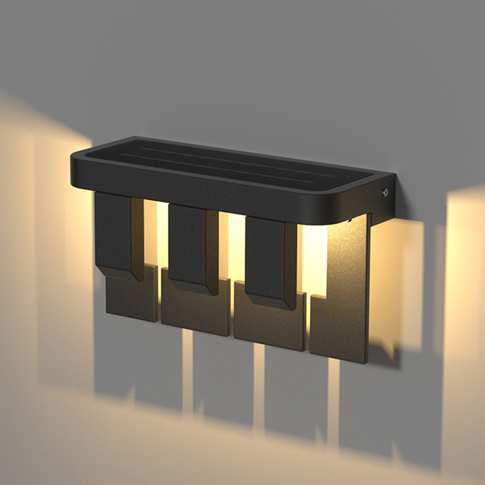 Ray Modern Minimallist Solar Outdoor Garden Yard Wall Lamp - Letslighting