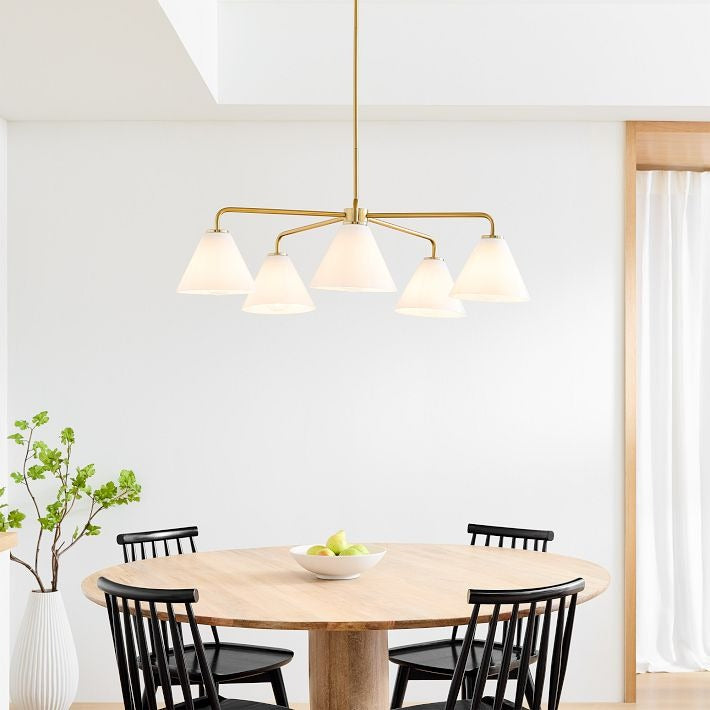 Cone Sculptural 5-Light Chandelier Dining