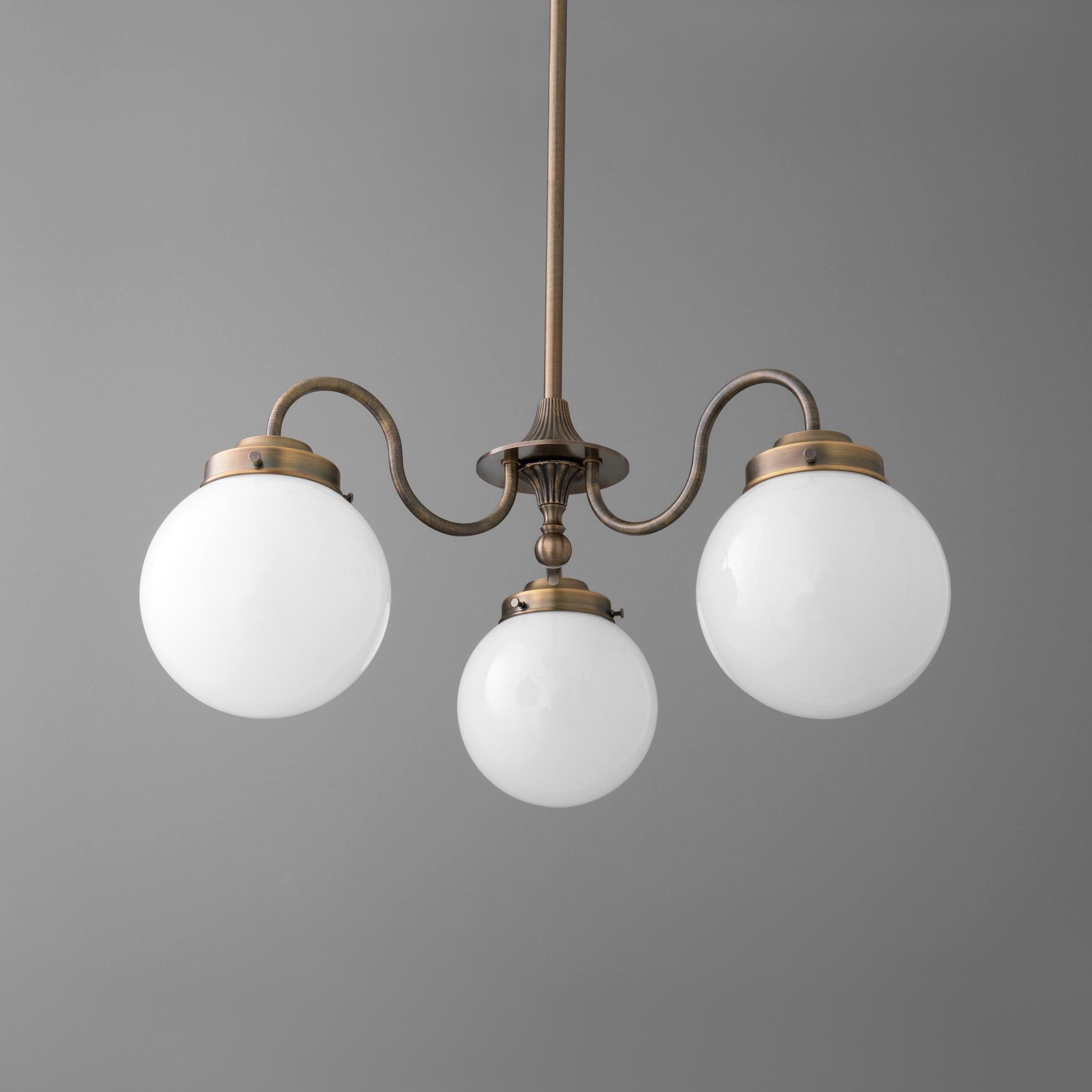 Pearl 3-Light Glass Chandelier