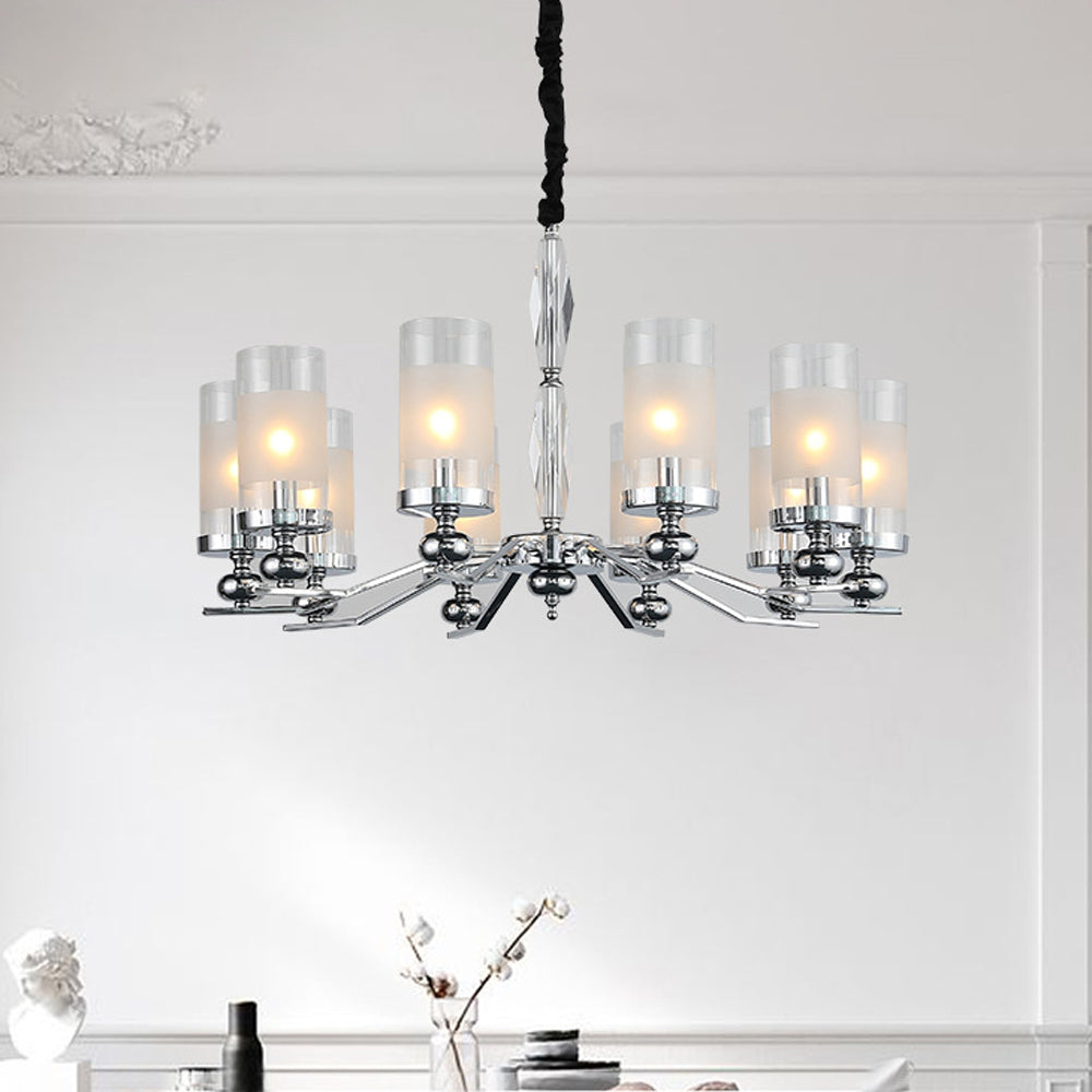 Silva Retro Metal Glass Chandelier Wall Lamp Living Room