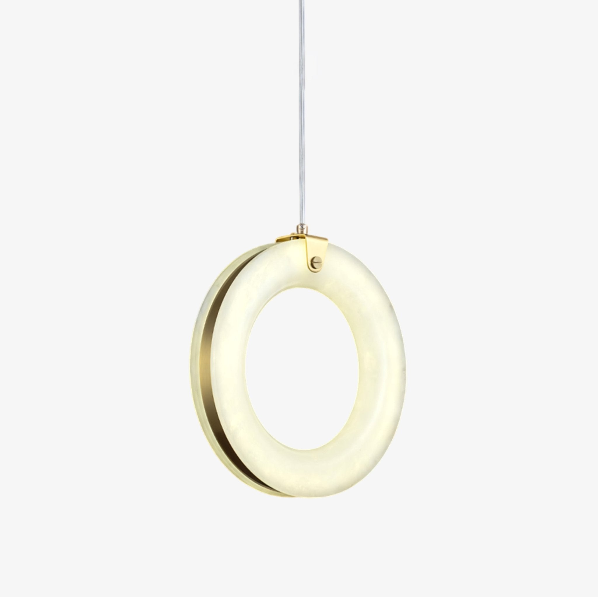 Alabaster Modern Metal Pendant Light