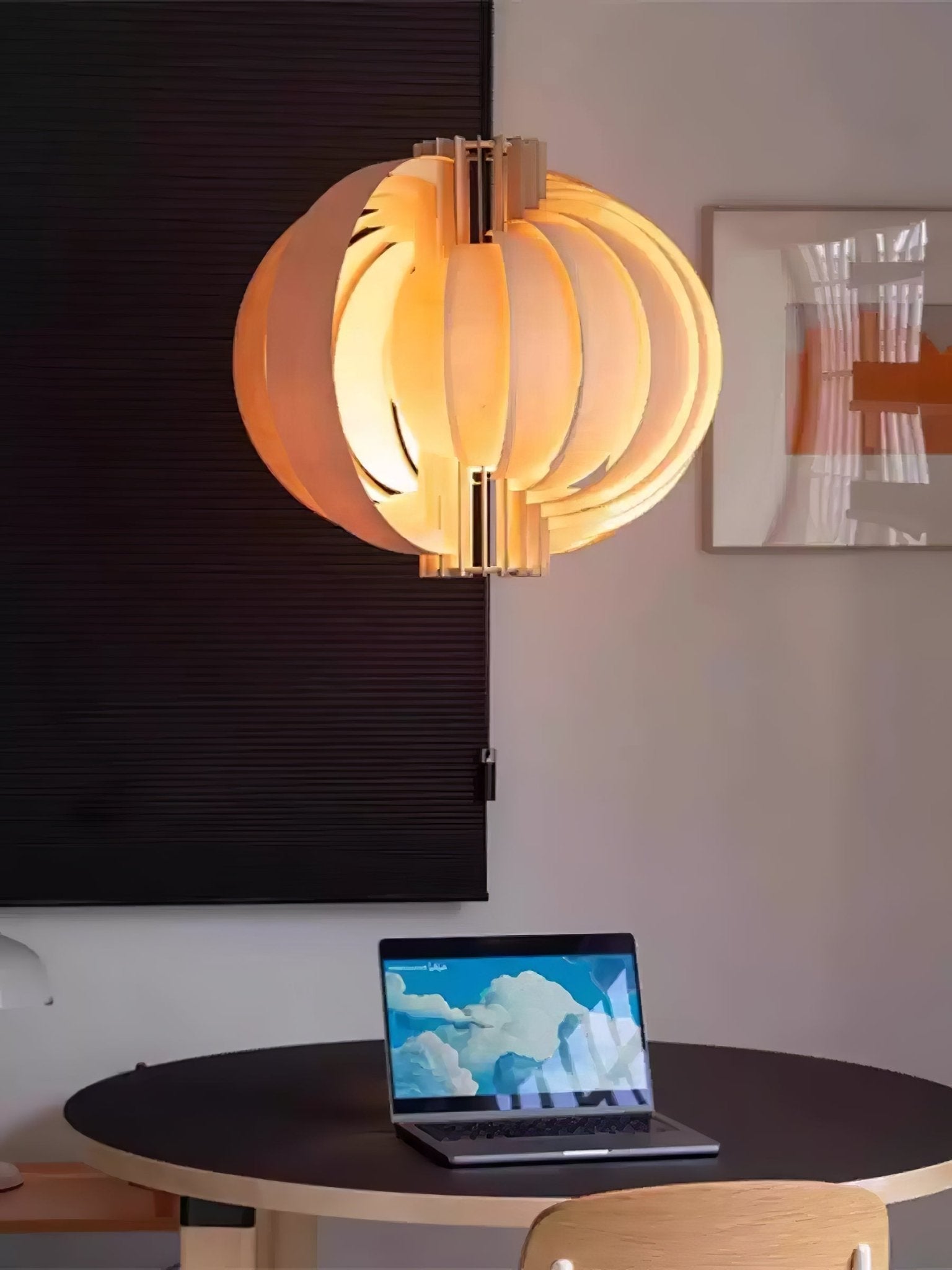 Ivraeus Premium Elegance Ring Wood Pendant Light - Letslighting