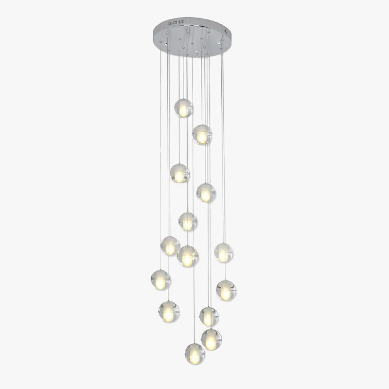 Valentina Modern Multi Clean Globe Pendant Light, Foyer - Letslighting