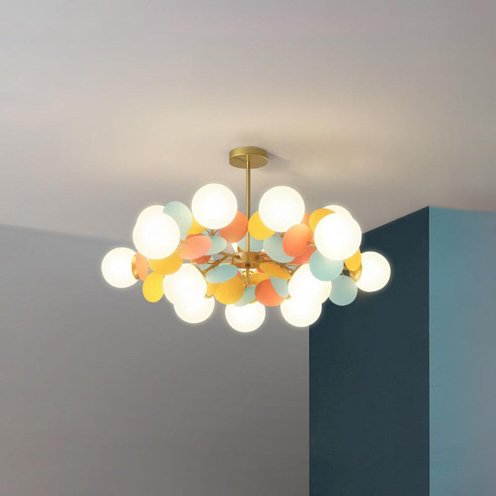 Aria Multicolored Flower Branch Chandelier Living Room - Letslighting
