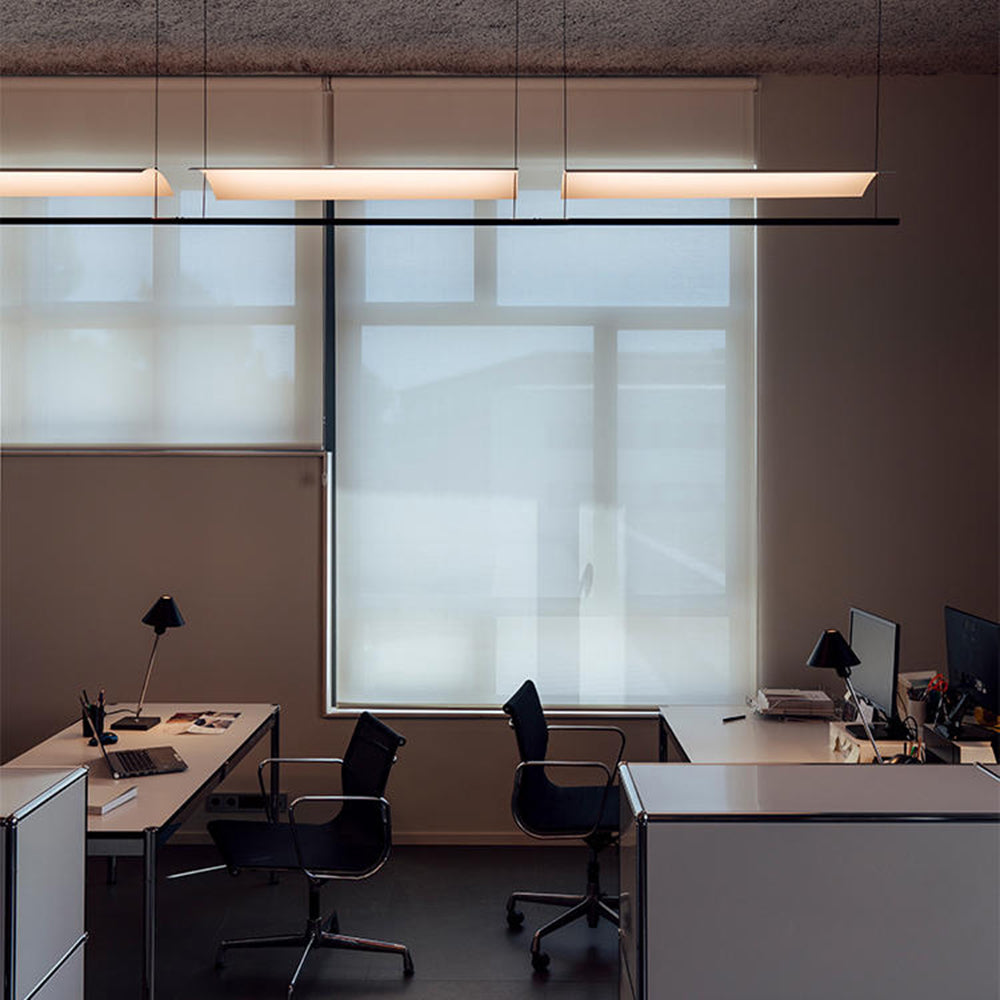 Arisha Minimalist Linear Metal Pendant Light Flat Curved