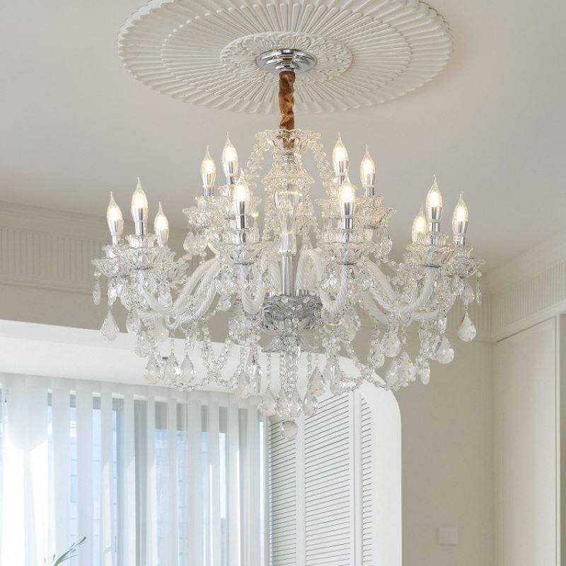 Silva French Crystal Chandelier Living Room Dining Room - Letslighting