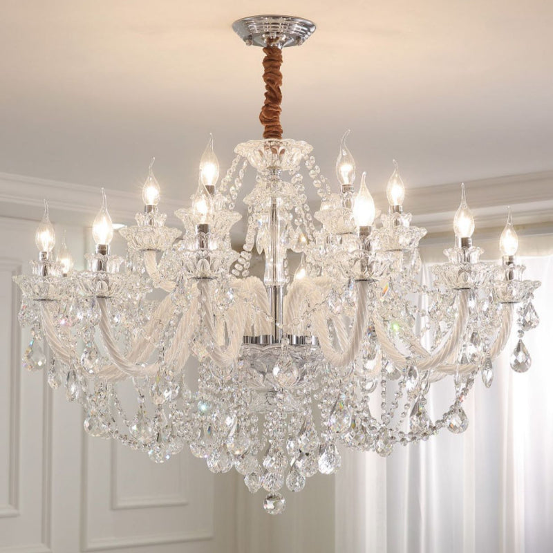 Silva French Crystal Chandelier Living Room Dining Room - Letslighting