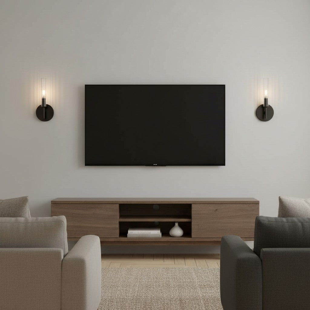 Haze 1 Head Glass Wall Sconce