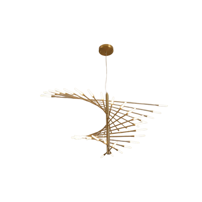 Arisha Modern Chandelier Metal Acrylic Living Room
