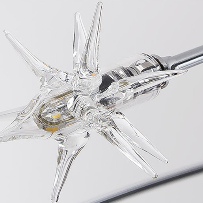 Arisha Art Deco Starry Metal Glass Flush Mount Ceiling Light - Letslighting