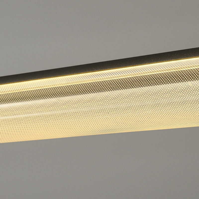 Mira Modern LED Pendant Light Clear Metal Tea/Dining/Living Room