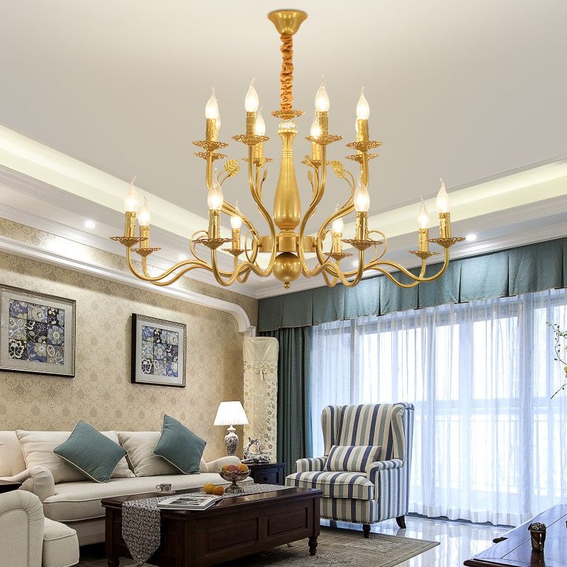 Kristy Antique Candle Crystal Chandelier - Letslighting