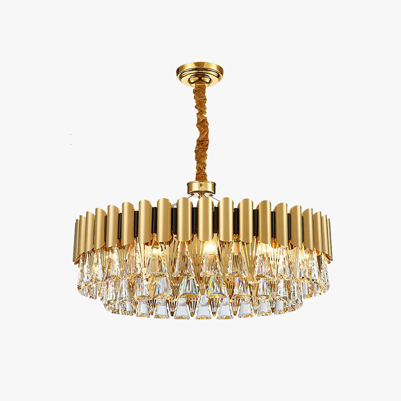 Kristy Postmodern Nordic Round Crystal Chandelier - Letslighting