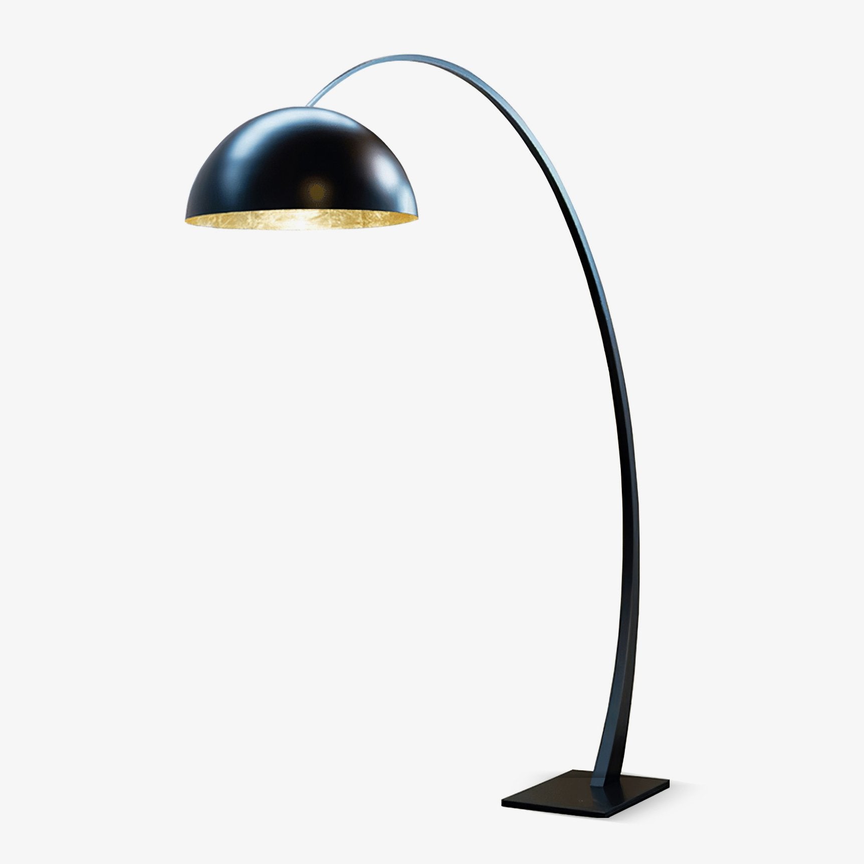 Cutalus Curved Black Arc Floor Lamp - Letslighting