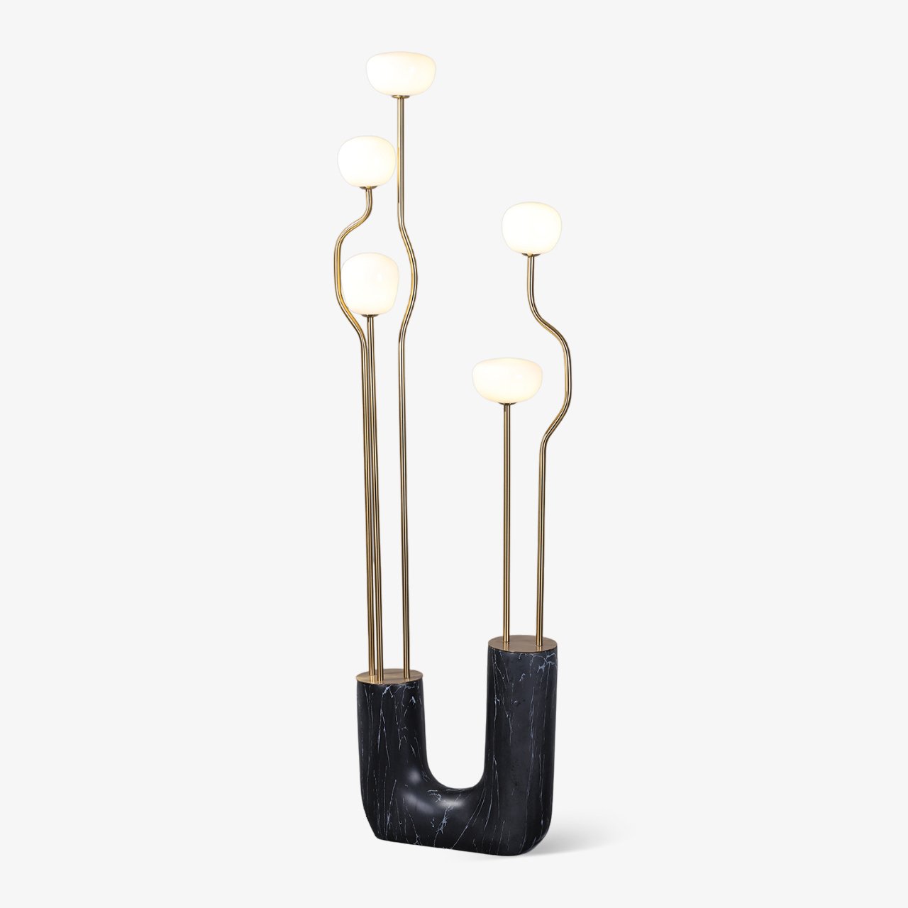 Lumon Marble Brass Modern Floor Lamp - Letslighting