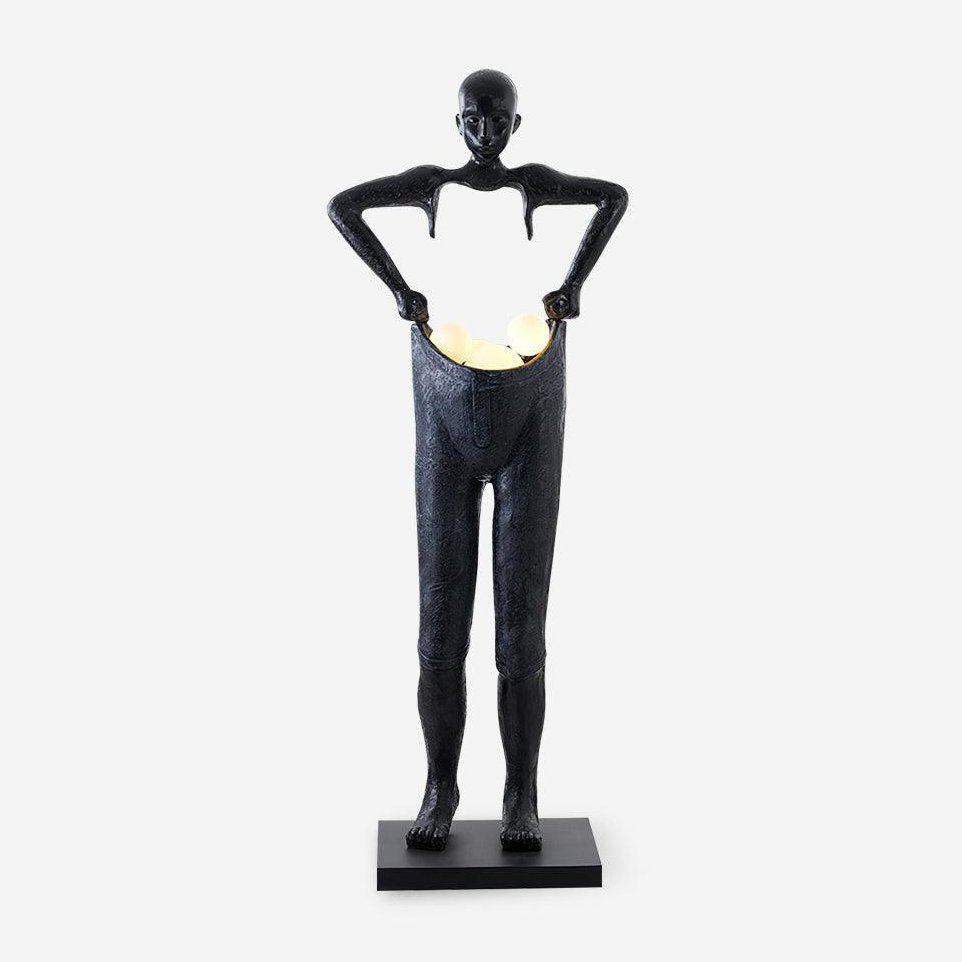 Vamiryra Sculptural Black Floor Lamp - Letslighting